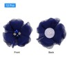 Unique Bargains Artificial Rhinestone Chiffon Flower Heads 12 Pcs Bright Blue - 3 of 4