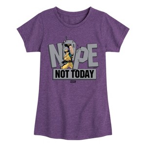 Girls' - Marvel - Wolverine Nope Not Today Fitted Short Sleeve Graphic T-Shirt - 1 of 4