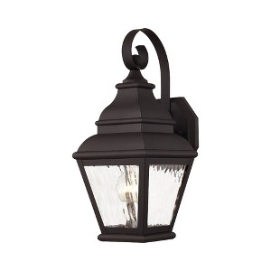 Livex Lighting Exeter 1 - Light Wall Light in  Bronze - 1 of 2