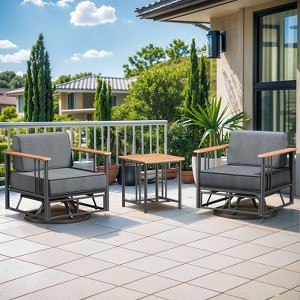 Outdoor Swivel Chairs High Back Swivel Patio Chairs Patio Swivel Glider Chairs - 1 of 4