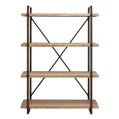 Press Loft  Image of Industrial Wall Shelf With Hooks Tall for Press & PR