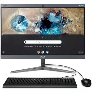 Acer Chromebase 23.8" All-in-One Computer - Intel Celeron Processor 3867U - 4GB DDR4 Memory - 128GB M.2 SSD - CA24I2 - Manufacturer Refurbished - 1 of 4