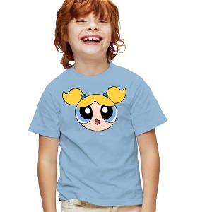 Boys' Short Sleeve Powerpuff Girls Bubbles Face Costume T-Shirt - 1 of 4