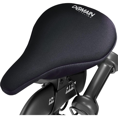 Extra Wide Bike Seat Cushion -10 x 11 inch, Padded Gel Bike Seat Cover for  Exercise Bike Seats - Cycling Accessories Compatible with Peloton,  NordicTrack Bikes 