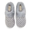 Dearfoams Womens Claire Cable Knit Chenille Clog House Slipper - 4 of 4