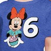 Girls' - Disney - Minnie Birthday 6 Short Sleeve Graphic T-Shirt - 2 of 4
