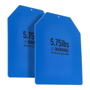 VEVOR Weight Vest Plates, 5.75 LB Pairs, Premium Steel Weighted plates, Contoured Ergonomic Fit – WODs, Additional Weight for Weight Vests - 1 of 4