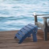 VEVOR Adirondack Ottoman, 15.7L x 18.9W x 13H Inch HDPE Plastic Folding Adirondack Ottoman, Weather-Resistant Foot Rest for Adirondack Chair, Blue - 2 of 4