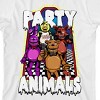 Five Nights At Freddy’s Party Animals Youth White Crew Neck Short Sleeve T-shirt - XS - 2 of 3