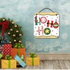 Courtside Market Colorful Ho Ho Ho 15x15 Hanging Artboard with Twine - 2 of 2