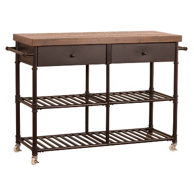 Casselberry Kitchen Cart Brown/Walnut - Hillsdale Furniture