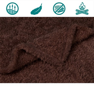 Large Brown Sherpa Fleece Waterproof Pet Blanket