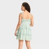 Women's Knit Chiffon Tiered Ruffle Sleeve Mini A-Line Dress - Wild Fable™ - 2 of 3