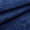 Collections Etc Medallion Chenille Textured Bedspread with Fringe Border - 4 of 4