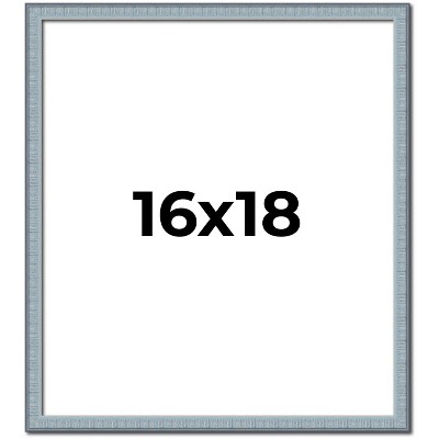 PosterPalooza | Textured Blue Picture Frame - UV Acrylic, Foam Board Backing, Hanging Hardware