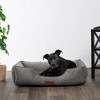 Modern Threads Large Luxury Velvet Tufted-Style Dog Bed, Charcoal - 3 of 4