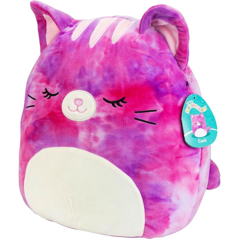 Squishmallows 14" Caeli The Pink Tie Dyed Cat - Official Kellytoy Plush- Soft and Squishy Plush Toy - Great Gift for Kids, 2 of 4