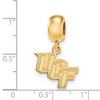 Black Bow Jewelry 14k Yellow Gold Plated Sterling Silver Central Florida Knights NCAA Bead Charm - 2 of 3