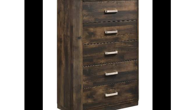 34&#34; Elettra Chest Rustic Walnut - Acme Furniture, 2 of 10, play video