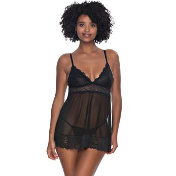 Smart & Sexy Women's Matching Bra And Panty Lingerie Set Black Hue Sequin  Small/medium : Target