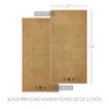 Black Prim Stars Tan Bath Towel Set of 2 27x54 VHC Brands - 4 of 4