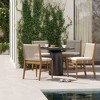 Nathan James Set of 4 Kayden Outdoor Dining Chair Light Gray - 4 of 4