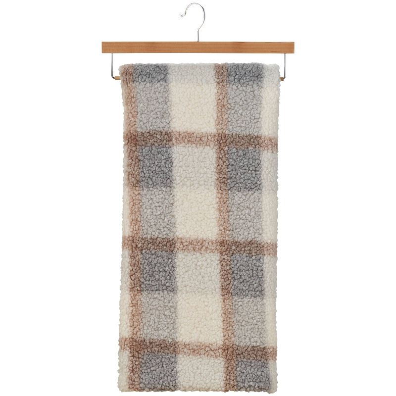50"x60" Faux Fur Plaid Curly Indoor Throw Blanket - Mina Victory, 2 of 7