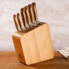 Bloomhouse 7 Piece Italian Olive Wood Knife Block Set w/ German Forged Steel Knives - 3 of 4