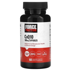 Force Factor CoQ10, 100 mg, 60 Vegetable Capsules - 1 of 2