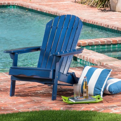 Foldable Acacia Wood Patio Accent Chair With Stackable Arm Rest,Slatted Seat And Back,Adirondack Chairs Folding,Patio Chair Outdoor -Maison Boucle
