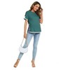 Maternity Tops  Maternity Shirts Color Block Split Hem Tunic Tops - 4 of 4