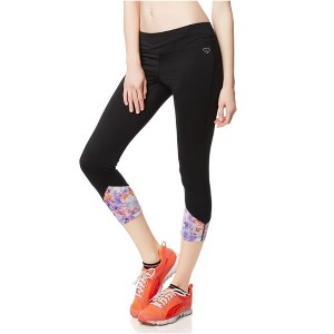 Aeropostale Womens LLD Floral Cropped Athletic Track Pants - 1 of 3