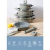 Sur La Table Kitchen Essentials 13 Piece Detachable Handle Pots and Pans Premium PFA Free Premium Ceramic Induction Cookware Set - 4 of 4