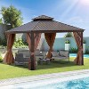 Amber Sports 12x12FT Outdoor Hardtop Gazebo for Patio & Garden - 4 of 4