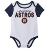 MLB Houston Astros Infant Boys' 3pk White Bodysuit - 2 of 4
