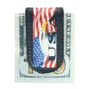 CTM Men's Leather American Flag and Eagle Magnetic Money Clip - 4 of 4