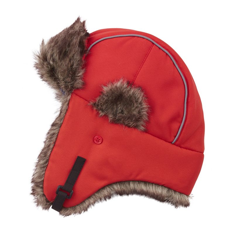 Andy & Evan Kids  Cold Weather Trapper Hat Red, Size 6., 3 of 4