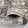 Area Rug, Large Boho Vintage Non-Slip Carpet, Soft Low-Pile Distressed Rug for Living Room, Bedroom, Dining, Entryway, Dorm, Kitchen - 4 of 4