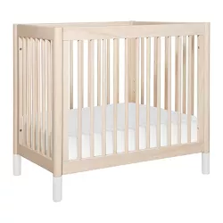 Babyletto Gelato 4-in-1 Convertible Mini Crib and Twin bed - Washed Natural/White