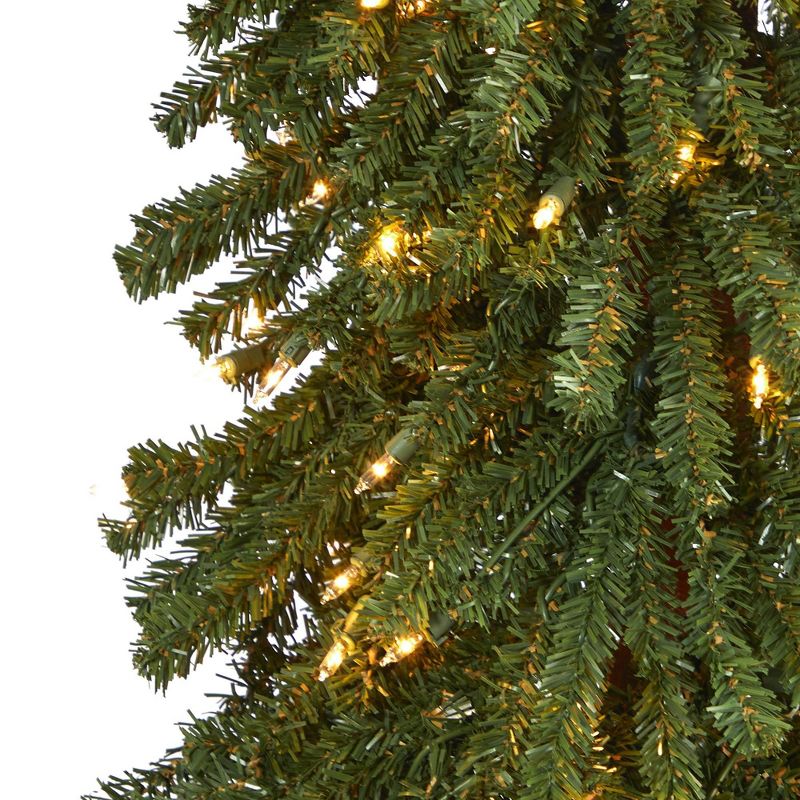 6ft Nearly Natural Pre-Lit Grand Alpine Artificial Christmas Tree Clear Lights, 4 of 8