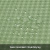 LunaLulinlk Waffle Shower Curtains with 12 Hooks，Green - 2 of 4