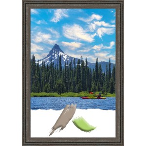20"x30" Upcycled Wood Picture Frame Art Brown/Gray - Amanti Art: Modern Home Decor, Wall Mount - 1 of 4