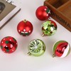 20ct Christmas Ball Ornaments, 2.36"/6cm Shatterproof Plastic Christmas Baubles, Hanging Decorations for Xmas Tree, Holiday, Wedding, Party - 3 of 3