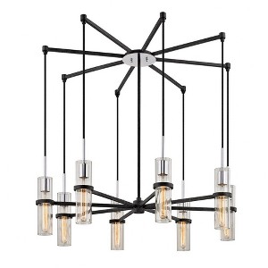 Troy Lighting Xavier 8 - Light Chandelier in  Textured Iron/Polished Chrome - 1 of 1