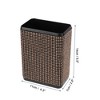 Unique Bargains Auto Car Trash Can Durable Seat Back Trash Bin Champagne 1 Pc 4.3" Length 2.8" Width 5.5" Height Plastic Rhinestone - 3 of 4