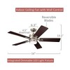 kathy ireland HOME by Luminance Amhurst LED 54-in Brushed Steel Integrated LED Indoor Ceiling Fan with Light  (5-Blade) - 2 of 4