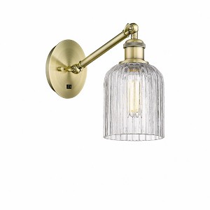 Bridal Veil - 1 Light Arm Adjusts Up and Down Wall Sconce In Art Deco Style-9 Inches Tall and 5 Inches Wide - 1 of 1