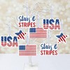 Big Dot of Happiness Stars & Stripes - Memorial Day, 4th of July and Labor Day Patriotic Decorations - Tree Ornaments - Set of 12 - 2 of 4