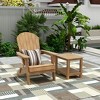 WestinTrends Tuscany HIPS¬¨‚Ä†Outdoor¬¨‚Ä†Patio¬¨‚Ä†Folding¬¨‚Ä†Adirondack¬¨‚Ä†Chair with Side Table (2-Piece Set) - 2 of 4