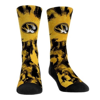 NCAA Missouri Tigers Paint Crew Socks - L/XL